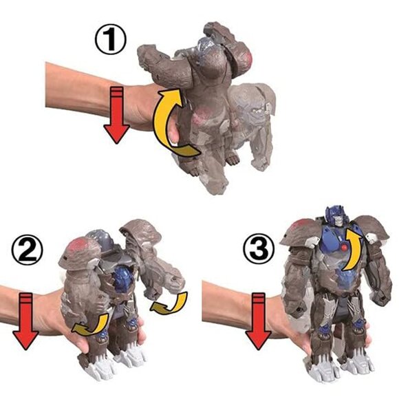 TRANSFORMERS Rise of the Beasts Optimus Primal Smash Changer 8" Action Figure - Picture 9 of 10